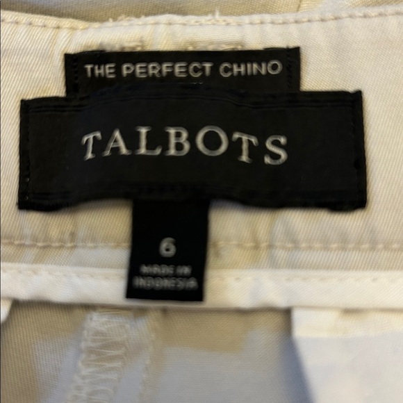 Talbots khaki pants The Perfect Chino Size 6 EUC - Picture 5 of 6